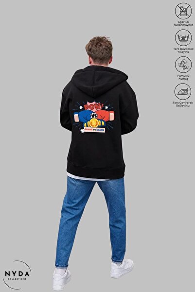 Nyda Collections Unisex jakna od pamučnog flisa veće veličine - debela zimska...