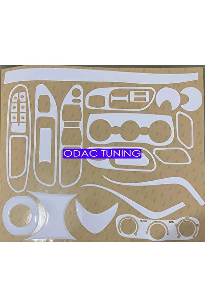 ODAC TUNING Fiat Egea Torpido, Konsol, Trim, Göğüs Maun Kaplama Beyaz Renk White