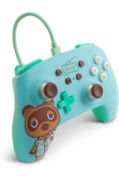 Powera وحدة تحكم سلكية محسّنة لجهاز Nintendo Switch - Animal Crossing: Tom Nook