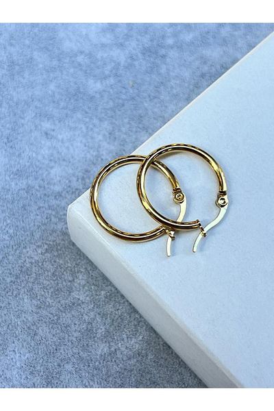 ilvesa shop Steel Thin Hoop Earrings