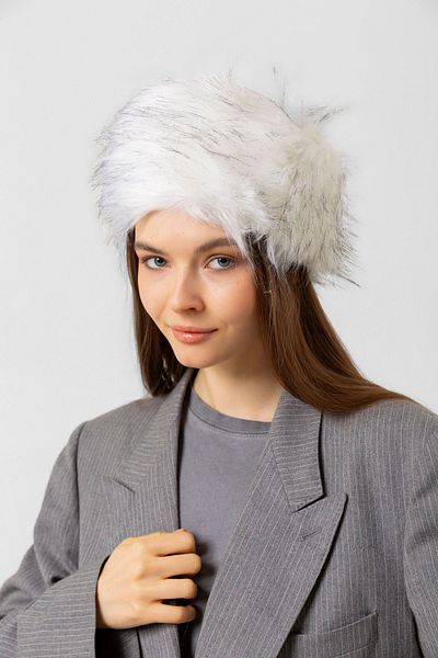 Luminos Butik Ecru Melted Hat - Soft Winter Beanie - Warm Thick Furry for Cold Weather Spk1141