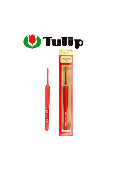 ŞENELYÜN Tulip Etimo Red Needle No: 3.00 mm (5/0), Made in Japan