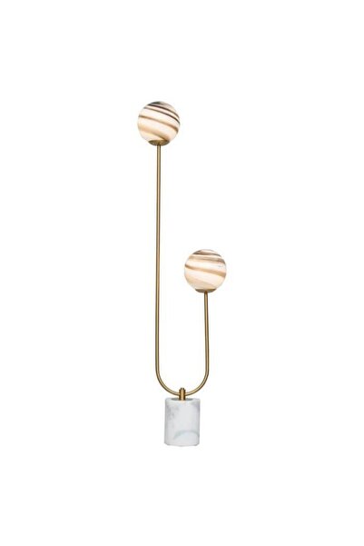 Vitale Mermer Ayaklı Gold Modern Tasarım Lambader