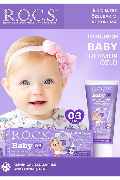 R.O.C.S. Baby 0-3 Years Old Toothpaste with Linden Extract 35 Ml