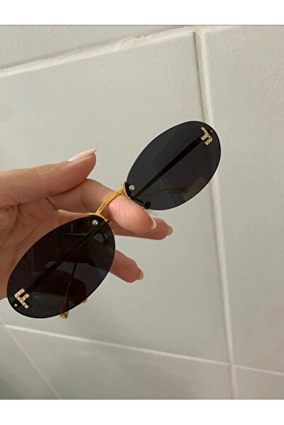 Elia FF Jewelled Oval Design Sunglasses