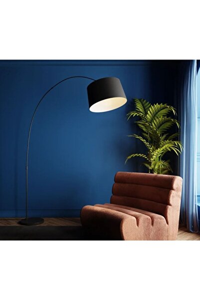 Genel Markalar Karaca Aydınlatma Siyah Şapkalı Deve Boynu Lambader