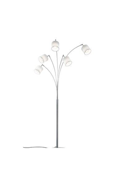 HALKEDON DESIGN Deve Boynu Lambader 5l 5 Başlıklı - Beyaz