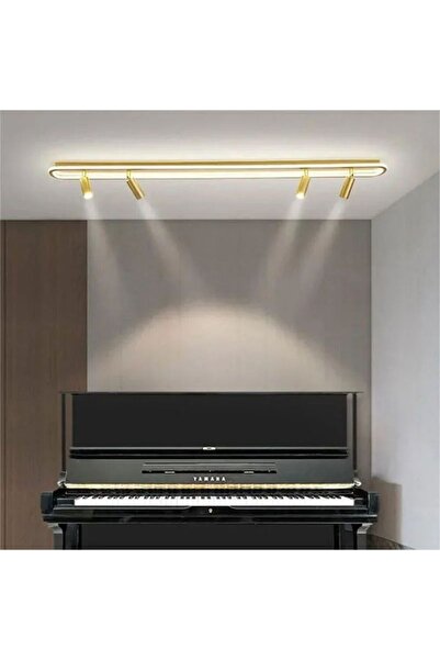 N Naturel Aydınlatma 120cm Ledli Plafonyer  Avize / 4 Spotlu / 3 ışık Rengi