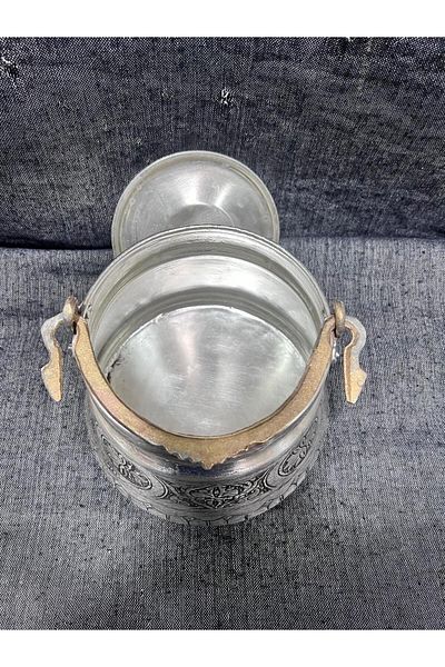 CRALİCHE Craliche Copper Hand Embroidered 3 Liter Yogurt Bakraç Satıl Sitil Brewing Container Gazi̇antep