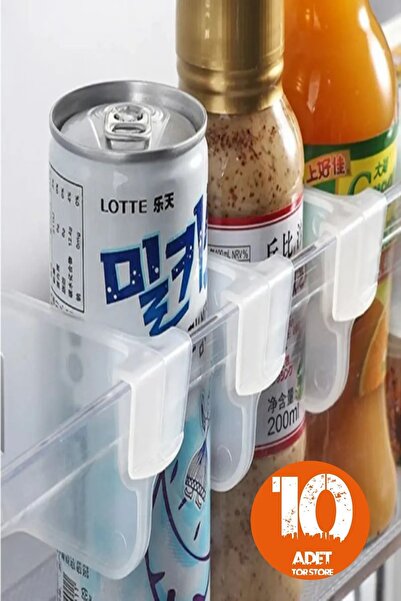 Kitchen Dream 10 قطع من فاصل رف الثلاجة، منظم درج الخزانة القابل للتعديل، مقس...