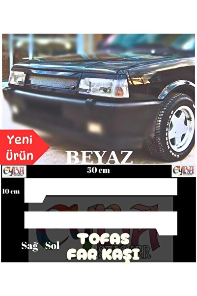 EYBA STİCKER Tofaş far kaşı sağ-sol 2 adet