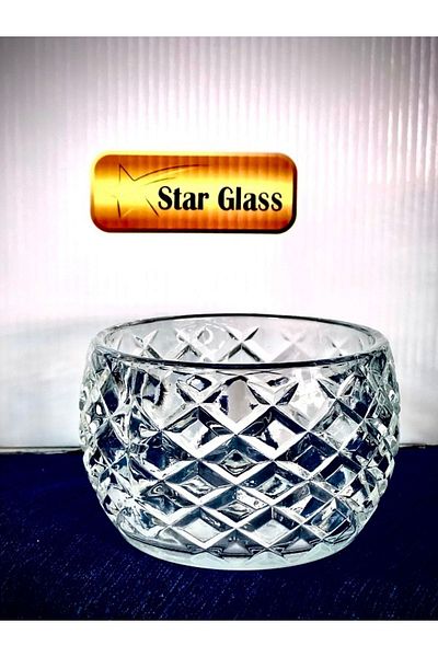 star glass Almarandi 6 Pieces Round Glass Ice Cream - Magnolia - Presentation - Cookie Bowl Set