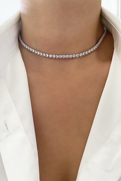 Clare's Store Su Yolu Pırlanta Görünümlü Kolye