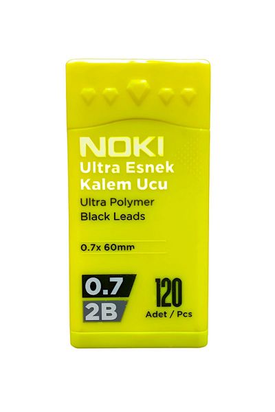 Noki Licensed 2b Ultra Flexible Pen Tip 0.7 Mm 120 Pieces - 1 Piece Yellow