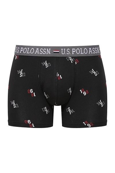 U.S. Polo Assn. Η.Π.Α. Polo Assn. Z.8.E.0T.A4G.R.P87 Ανδρικό σετ μπόξερ με στάμπα 2 τεμαχίων