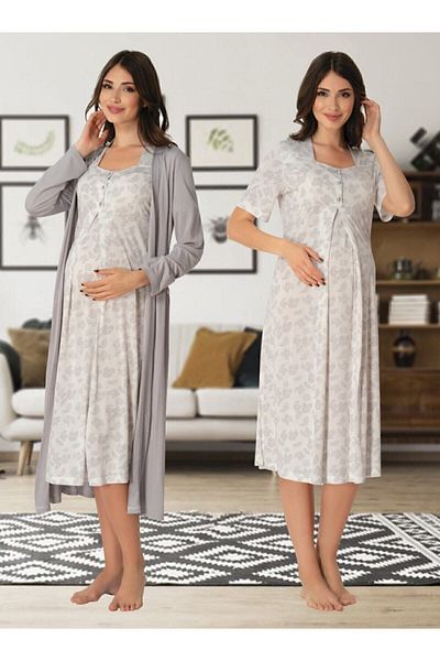 Effort Pijama بيجامة الأمومة للحوامل، ثوب النوم، ثوب النوم