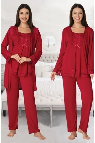 Effortt طقم بيجامة للحوامل وسترة صباحية