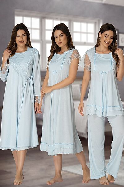 Effortt 2050-m Dressing Gown Nightgown Pajamas