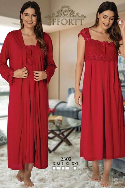 Effort Pijama Set cămașă de noapte de maternitate cu halat