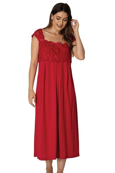 Effort Pijama Νυχτικό εγκυμοσύνης με κοντό μανίκι δαντέλα