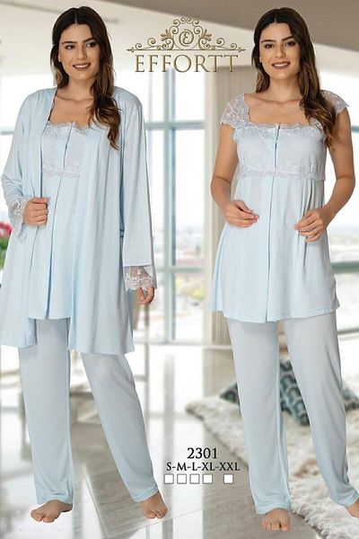 Effort Pijama Set de pijamale de maternitate cu halat