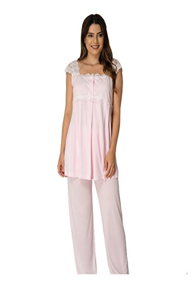 Effortt Set de pijamale de maternitate Mayss Collections 2303 Roz