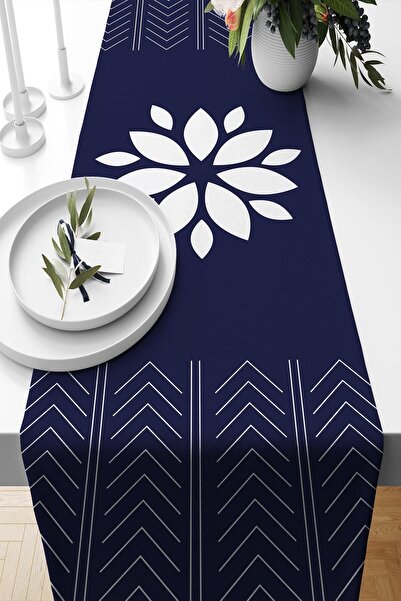 Belle Benoit Синьо-біла двостороння наволочка для подушки з 4-ма наволочками, чохол для подушки та сервірувальна доріжка