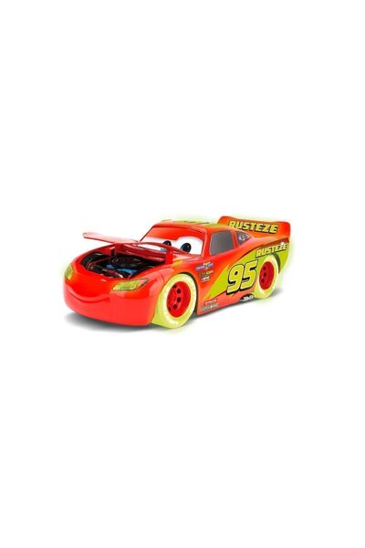 CARS Glow Racers Disney Pixar Cars 1:24 Die Cast Lightning McQueen ( Karanlıkta Parlayan )