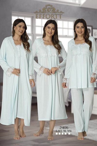 Effort Pijama Maternity Pregnant Set with Lace Sleeves