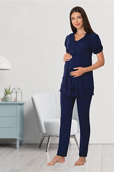 Effortt Effort 8022 Κοντομάνικο Σετ Πιτζάμες εγκυμοσύνης