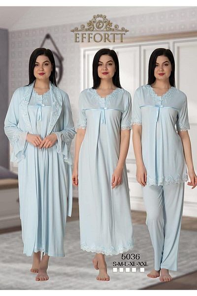 Effort Pijama Set de maternitate guler din dantela