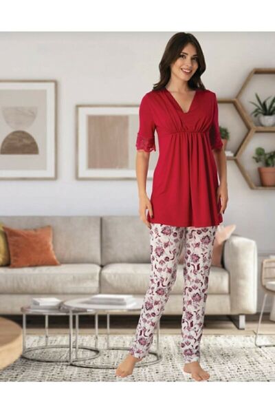 CAMELLİA Set de pijamale Mayss Collections 8028 culoare fuchsia