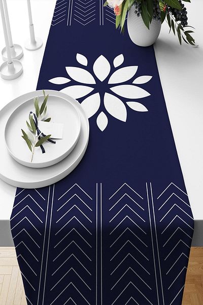 Belle Benoit Design modern Imprimat digital Cadou Decorativ American Service Runner 140x40 cm