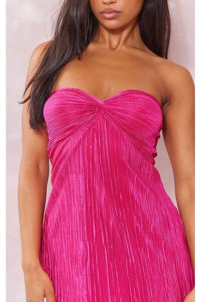 Last Point kadın straplez mini elbise