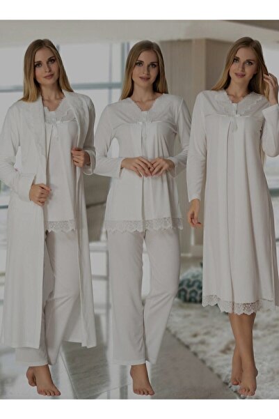 Effortt Women's Ecru Maternity Set