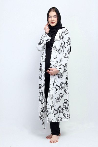ByLohusa Black Hijab Maternity Set Effortt