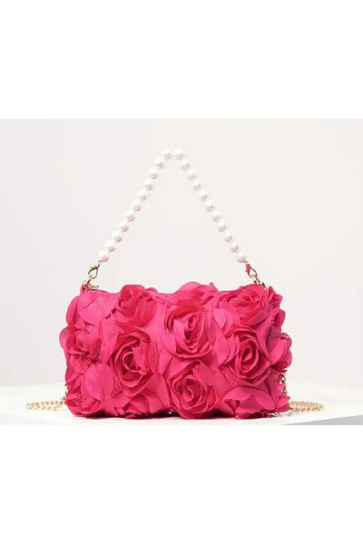 TAKINTI AKSESUAR Stylish Women's Bag - Rose Detailed