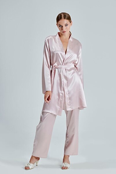 Mod Collection 7ZTA7GRP7.4.022 Kadın 6 Parça Saten Gecelik Gelin Çeyiz Seti