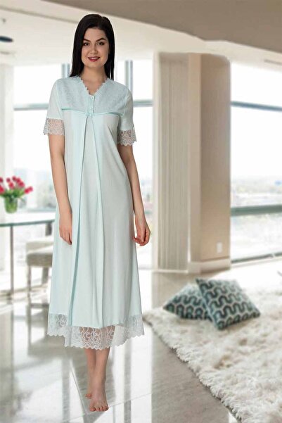 Effortt Cămașă de noapte pentru maternitate Mayss Collections 5043 Turcoaz