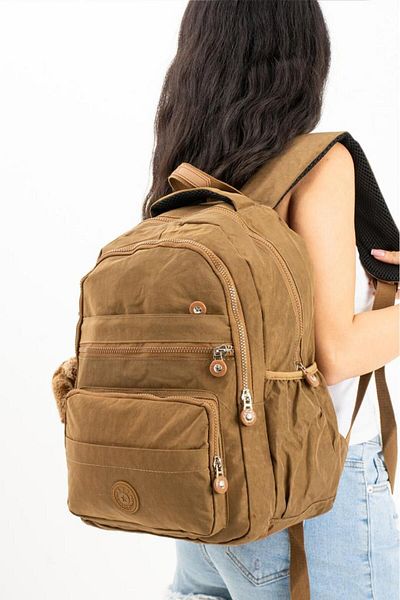 Baginn Γυναικείο σακίδιο πλάτης από ελαφρύ ύφασμα κλίνκερ με θήκη φορητού υπολογιστή - 40*30 cm
