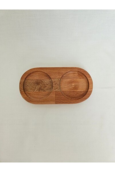 FERVENZA WOOD Ahşap Yağdanlık Altı, Sunumluk, Nar ekşisi, Sirke, Zeytinyağı, ...