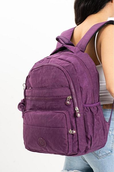 Baginn Lightweight Clinker Fabric Women's Backpack with Laptop Compartment - 40*30 cm