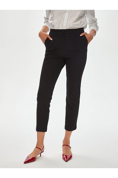 Faik Sönmez Back Belt Elastic Slim Fit Trousers 00088