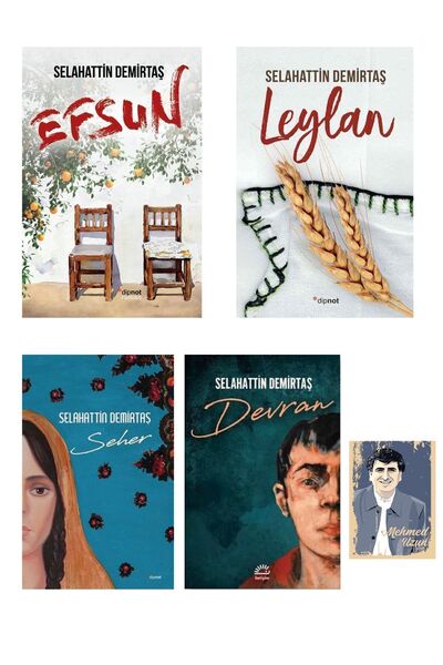 Dipnot Yayınları Selahattin Demirtaş Tüm Eserleri Seti - Efsun - Leylan (MEHM...