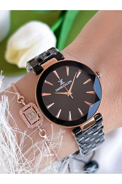 Daniel Klein Steel Cord 30 Mt Water Resistant Women's Wristwatch + Bracelet Bdk.10629.5