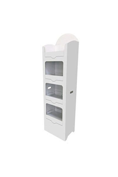 PriGo Std9 30,5x43x145 cm 4 Raf Pencereli Dikey Karton Teşhir Standı