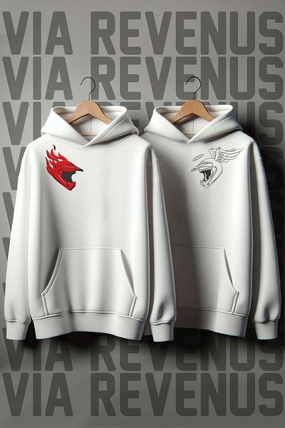 Vordevia Lover Oversize Biker Helmet Printed Combination Sweatshirt