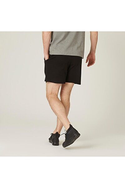 Decathlon Domyos Erkek Siyah Kısa Spor Şortu 100 - Fitness Hafif Antrenman