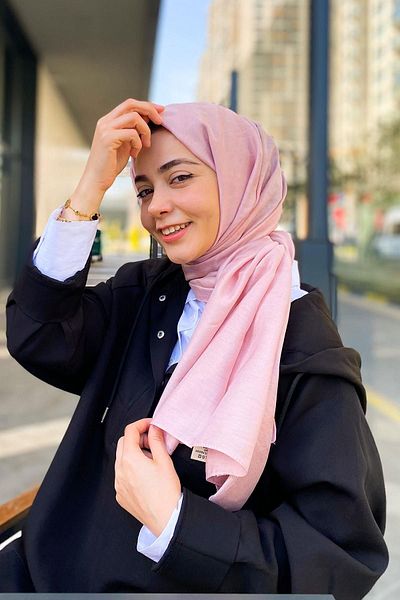 Armine Trend Işıl Shawl 4 - Βαμβακερό - Ats4isl-469 - Ανοιχτό ροζ