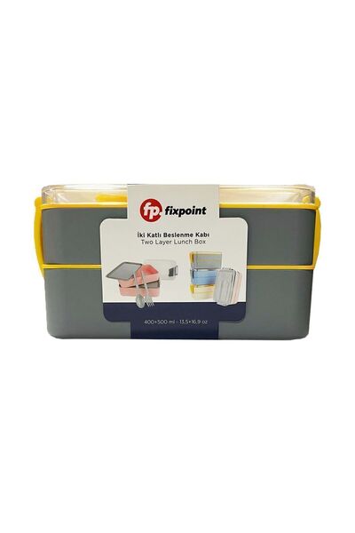 FixPoint Feeding Tin P-1988 Plastic Double Deck 900 ml (1 Pc)